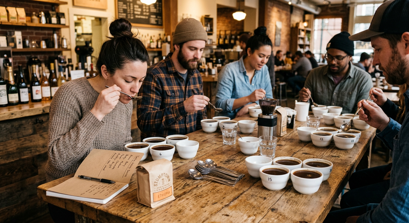 Coffee cupping event at Northwind